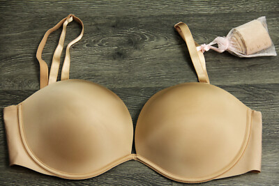VICTORIA'S SECRET BARE EVERY-WAY STRAPLESS PADDED  BRA size 38 DD