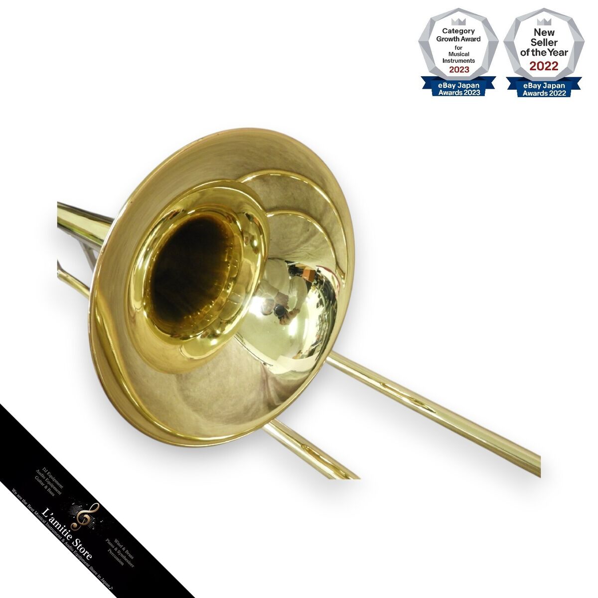 YAMAHA YSL-645 Tenor Trombone Japan YSL645 Hard Case Yellow YAMAHA YSL-645 Tenor Trombone Japan YSL645 Hard Case Yellow