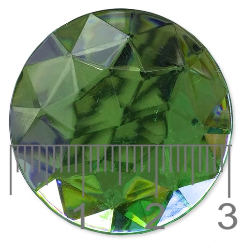 30mm JUMBO Cristal Acrílico Redondo Rhinestone Cabochon Embellishment Gemas Decoden - Imagen 4 de 20