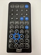 DVD Video Remote Control JX-2001D OEM Black Tested Works Great