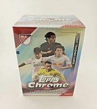 2021 Topps Chrome MLS Soccer Factory Sealed Blaster Box 
