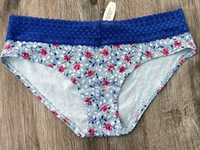 Vintage Victoria's Secret Cotton Lace Waist Hiphugger Panty L NWT