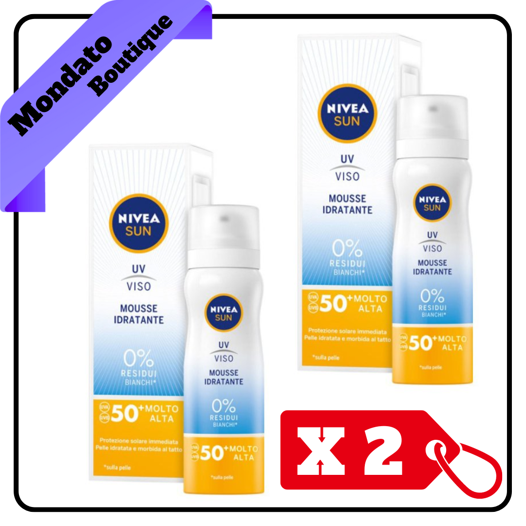 NIVEA SUN MOUSSE SPF 50+ VISO 75ml  (X2)