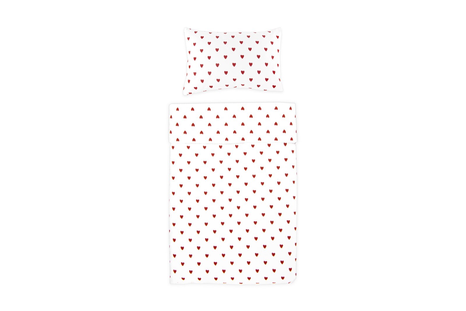 IKEA BARNDRM Bettwsche-Набор для кормления Babybett 2-х уровневый Herzmusterwei rot 110x125 4190₽