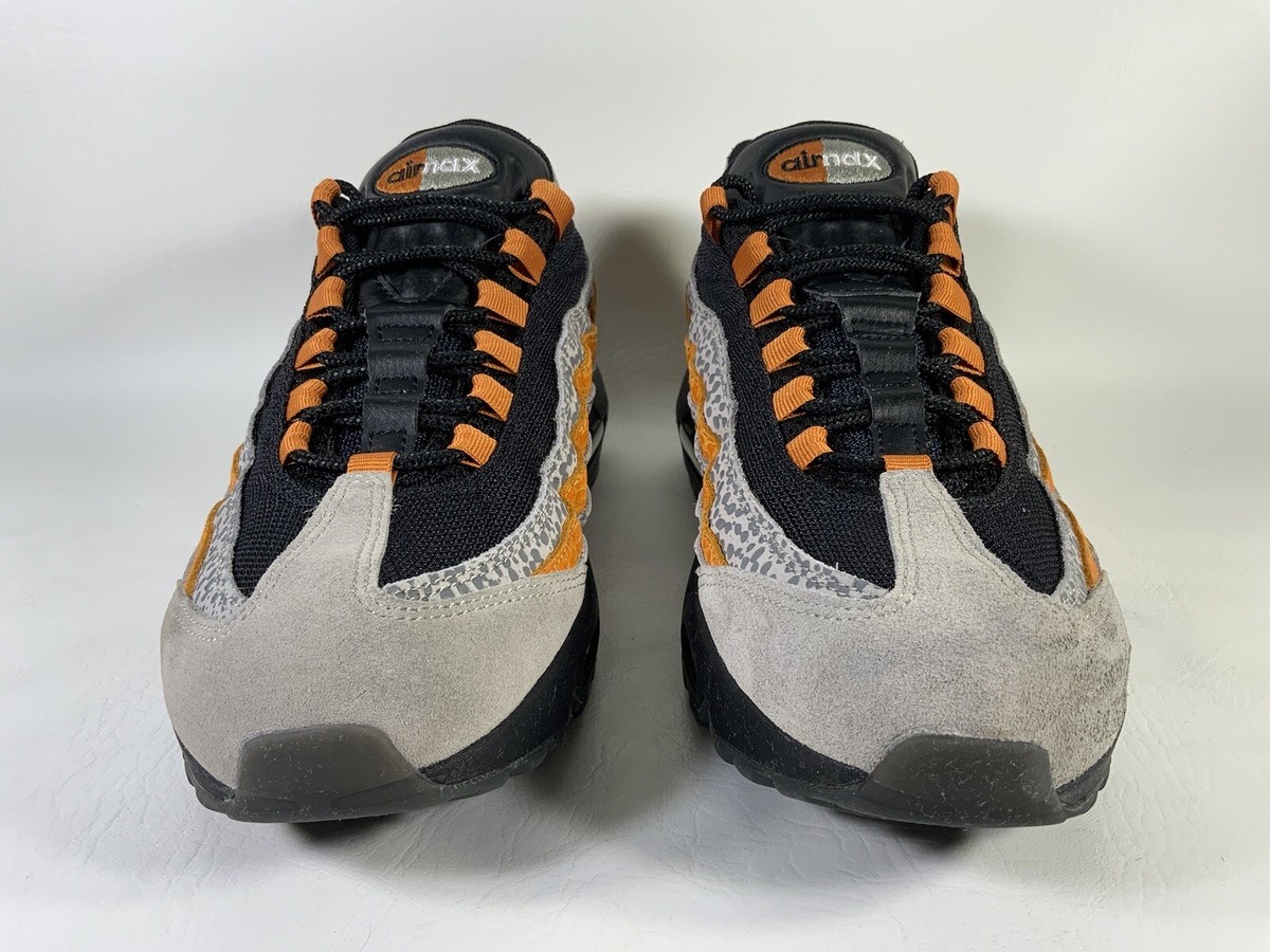 Nike Air Max 95 Size? Safari Black Orange Grey Cobblestone Mens