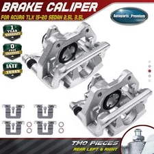 Pair Rear Brake Calipers with Bracket for Acura TLX 2015-2020 L4 2.4L V6 3.5L