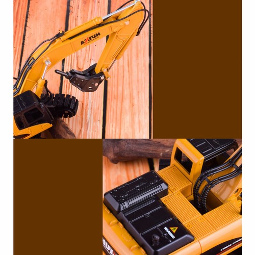 1:50 Drill Excavator Toy Model Metal Diecast Vehicle Construction Equipment - Picture 7 of 8