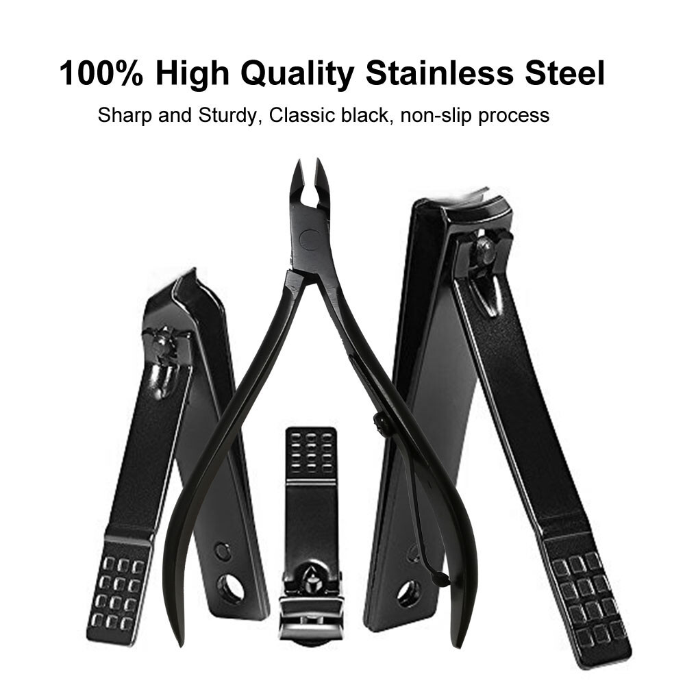 Stainless Steel Manicure Set 16 Pieces Nail Clipper Pedicure Set Nail Scissors eBay