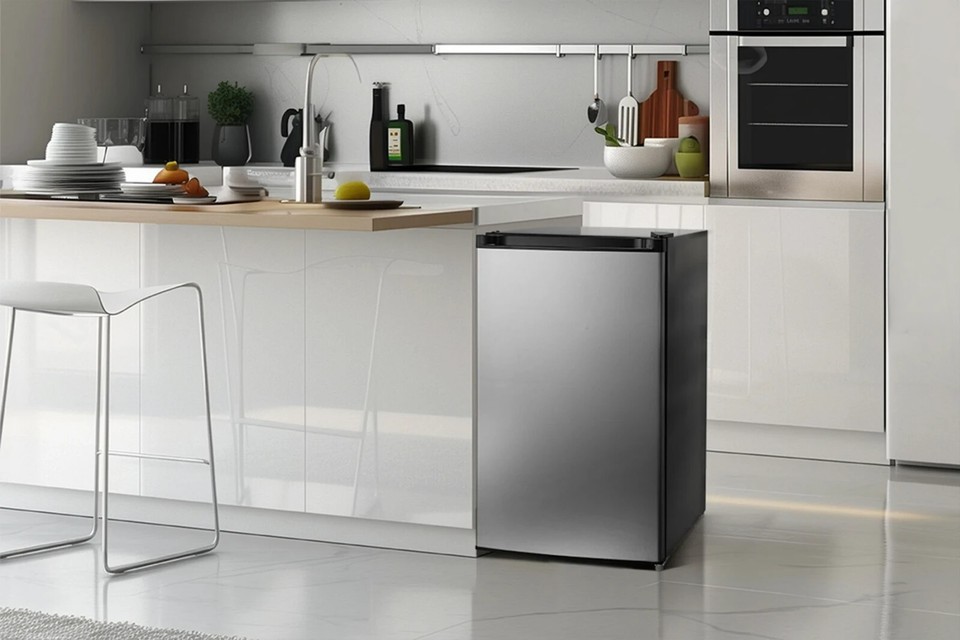 Kogan 84L Upright Freezer (Stainless Steel) eBay