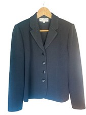 ST JOHN Evening Black Santana Knit Formal Jacket Women s Size 6 Pristine