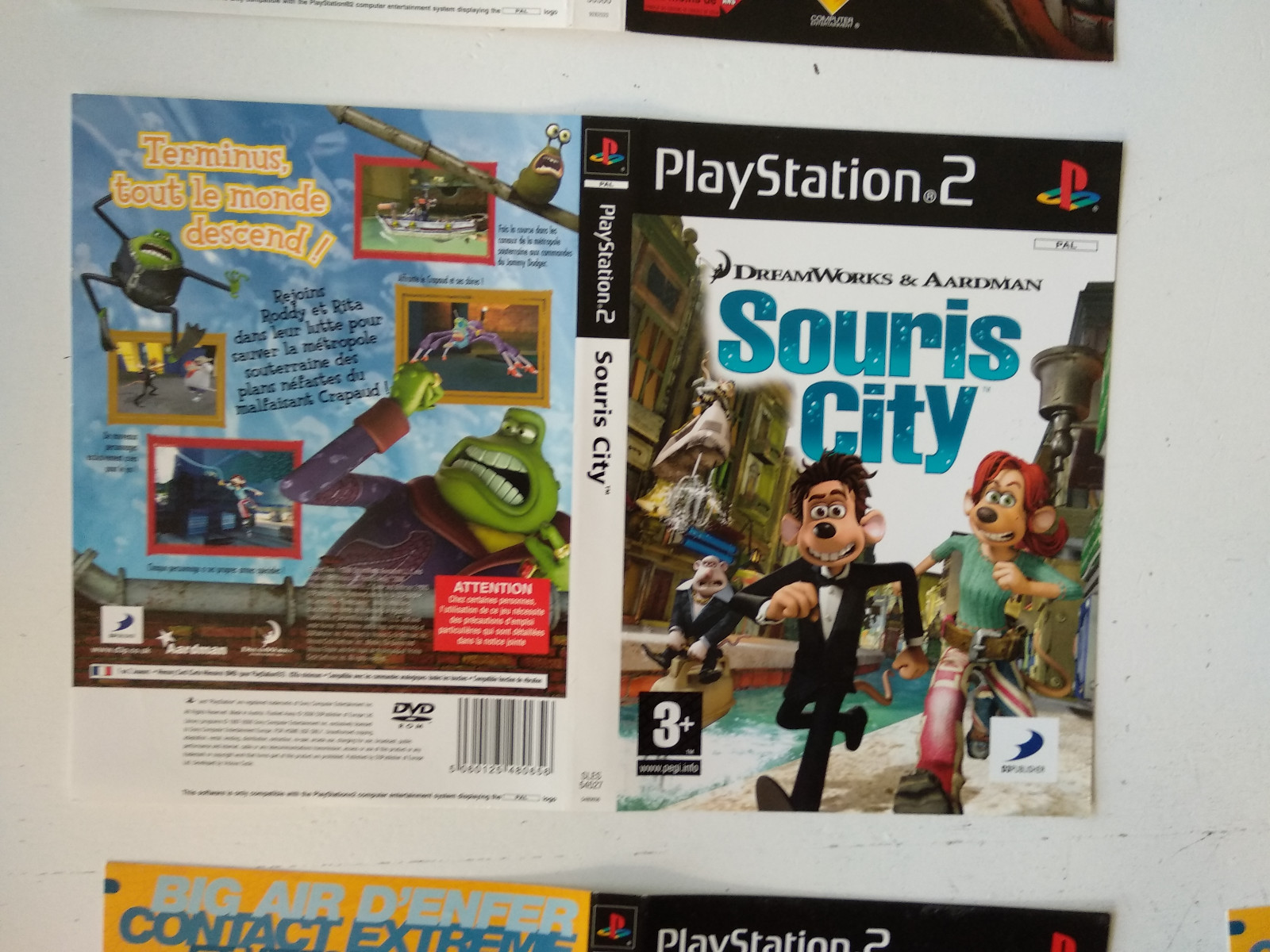 Jaquette/Front-Back cover Souris City Sony Playstation PS2 FR