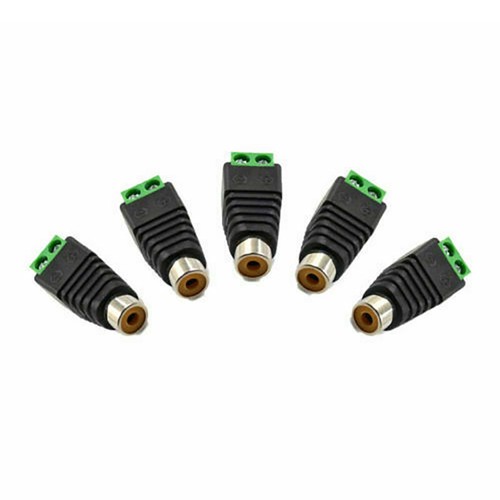 10X New Speaker Wire Cable To Audio Female RCA Connector Adapter Jack Plug c - Picture 4 of 13