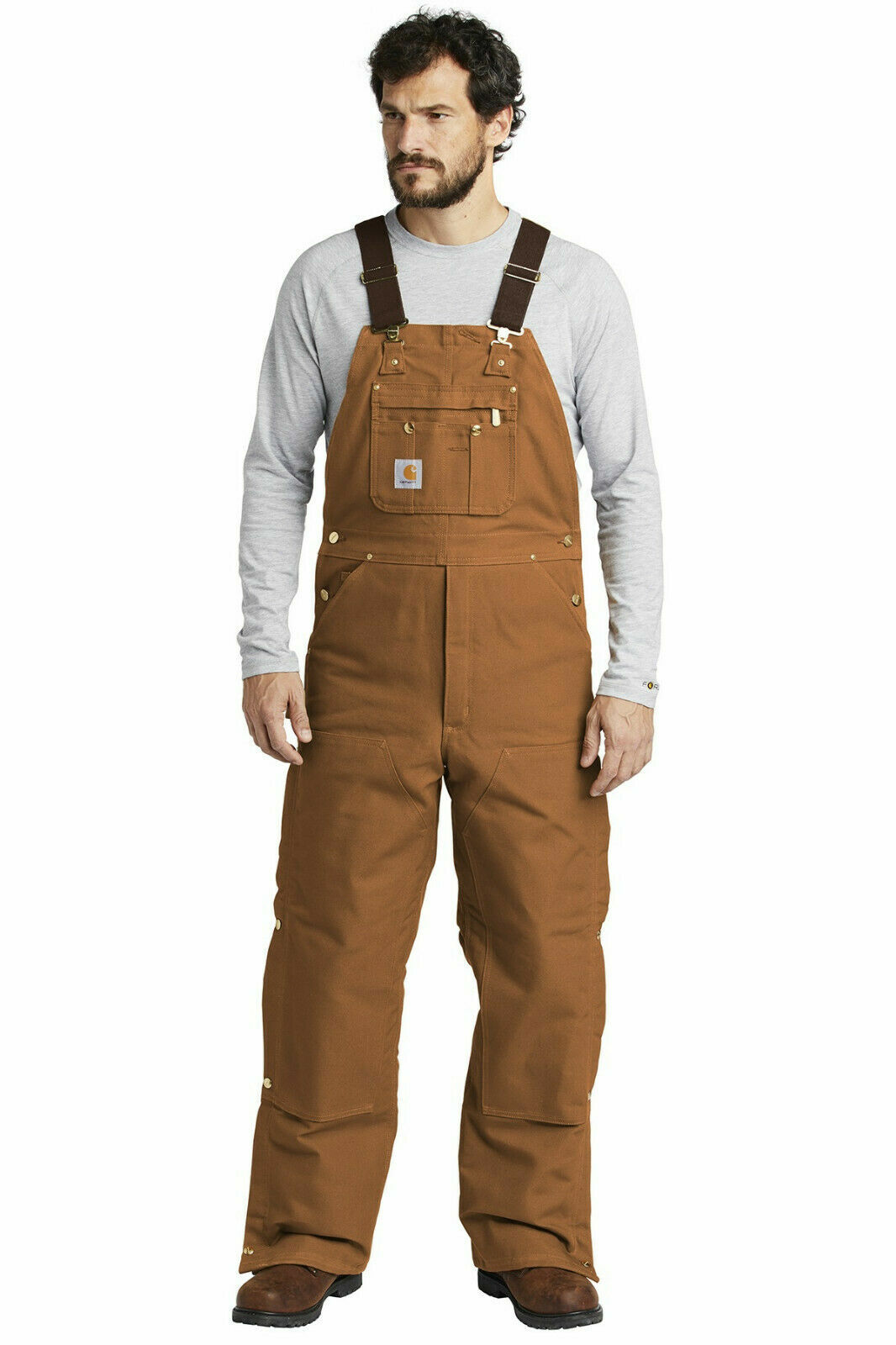 Carhartt R41 Duck Zip-to-Thigh Bib Men