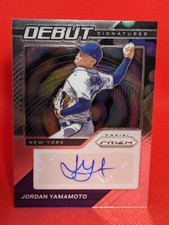 2021 Panini Prizm Debut AUTO #DS-JY Jordan Yamamoto Miami Marlins