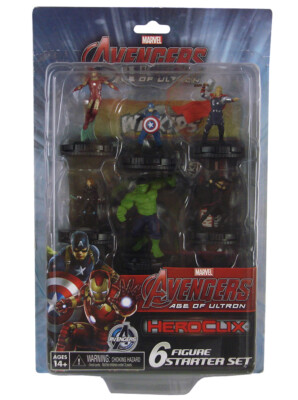 Marvel Heroclix Avengers Age Of Ultron Starter Set 6-Figure Hulk Thor Iron Man