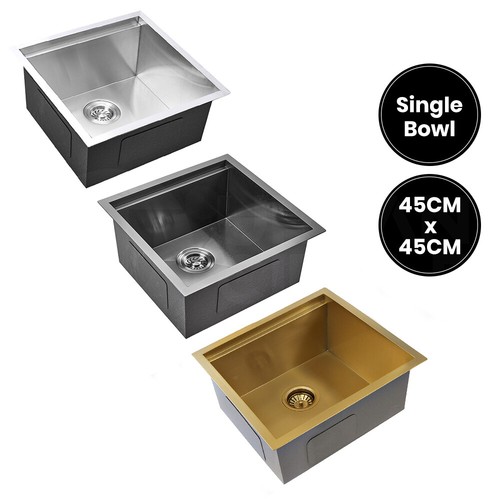 Simplus Stainless Steel Kitchen Sink Laundry Undermount Single Double Bowl Set - Picture 6 of 187