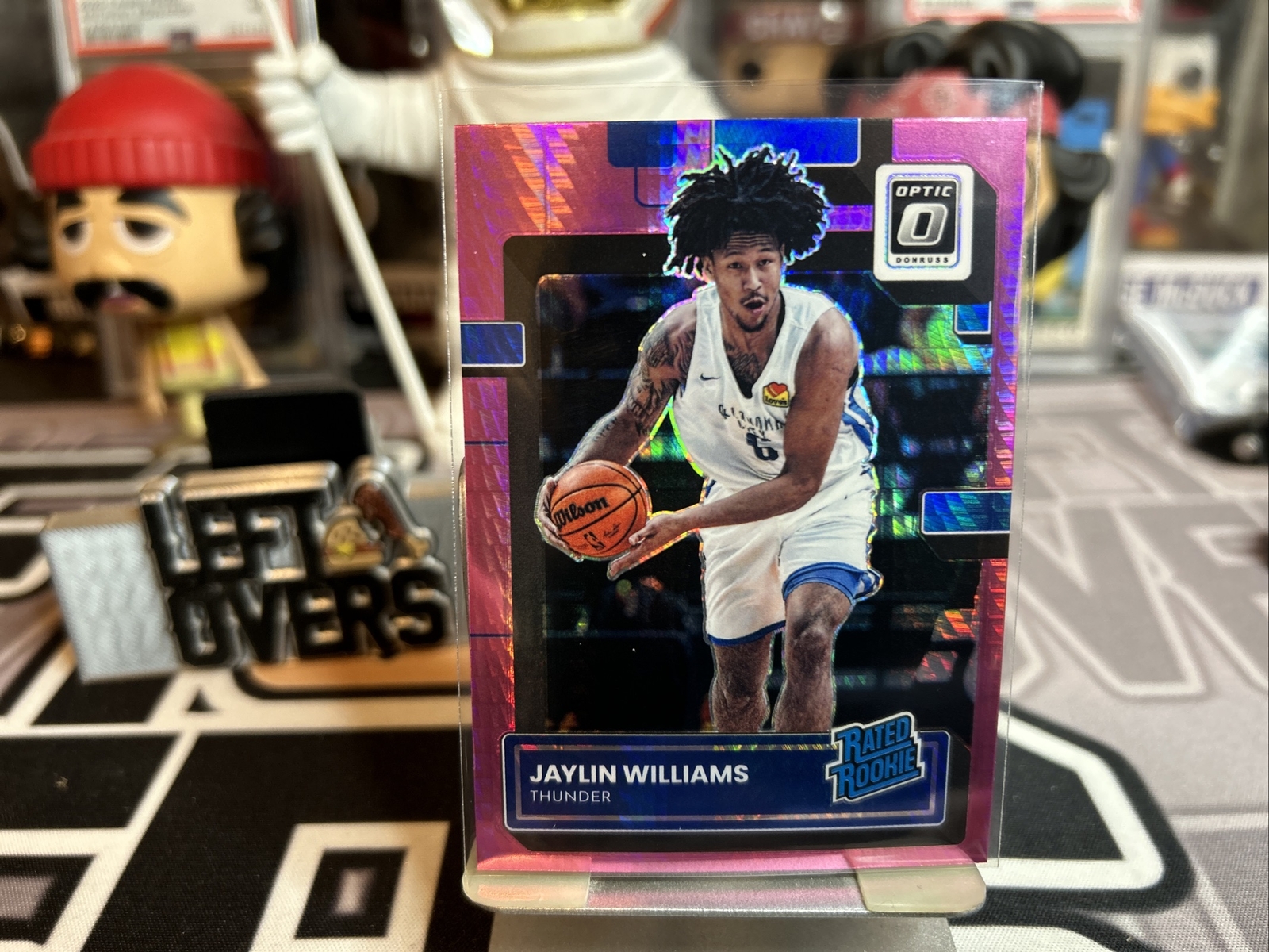 2022/23 Panini Optic Jaylin Williams Rated Rookie PINK Hyper Holo Prizm #246