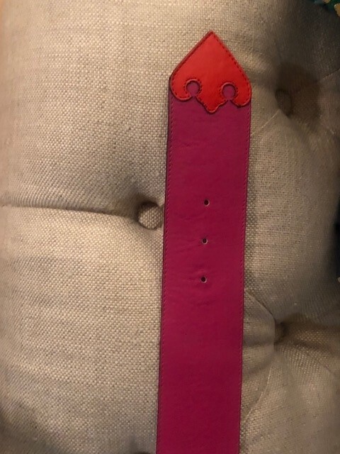 RARE AUTHENTIC VINTAGE CHRISTIAN LACROIX GOLD PINK RED  display picture 1