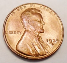 1939 S Lincoln Wheat Cent Penny Ave Circulated Free Shipping