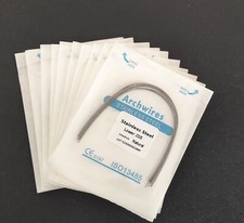 10 Packs Dental Orthodontic Stainless Steel Arch Wires Round Natural Form 100Pcs