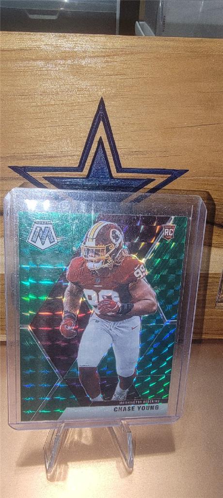 2020 Mosaic Chase Young Rookie RC Green Mosaic Prizm #202