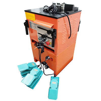 110V Electric Rebar Bending and Cutting Machine Round Steel Rod Bender Cutter
