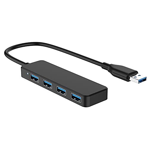 Yizhet Hub USB 3.0 4 Porte, Multiporta USB 3.0 Alta Velocità 5Gbps (b3E)