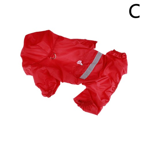 Dog Waterproof Rain Coat Jumpsuit All in One Dog Jacket Reflective Portable - Picture 27 of 36