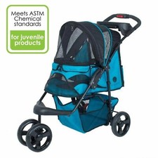 Durable Pet Stroller- Blue Petique Stroller for Dogs  Cats
