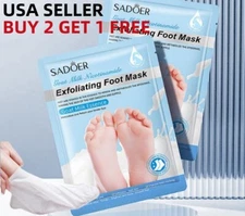 Goatmilk Exfoliating Foot Peel Mask Baby Soft Feet Remove Dead Skin Calluses