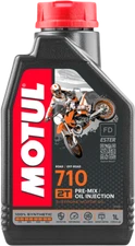 Motul 710 2T Full-Synthetic Oil Injection/Premix 2-Stroke Oil 1 Liter 104034