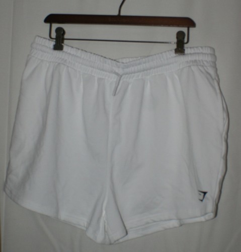 Gymshark White Throw On Graphic Shorts Sz XL Stretch Comfy Elastic NWT New  5057913362829 | eBay