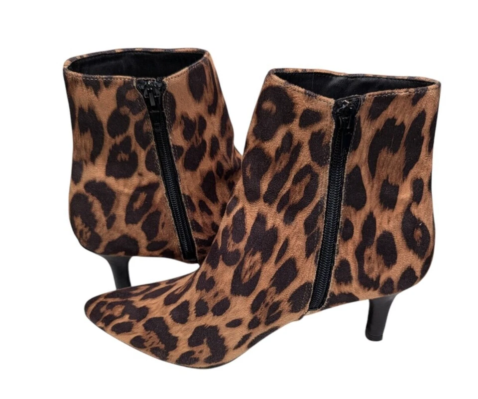 Botines Rampage para mujer guepardo 7M adolescente punta gatito tacón mafia esposa Foto 3 de 4