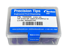 Nordson EFD 7005005 Dispensing Needle Tip 21GA, Purple Optimum QTY 50 