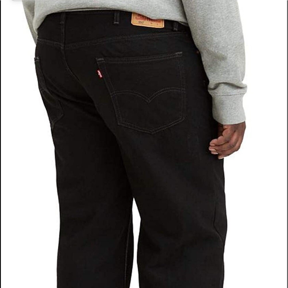 Vtg Levi's 550 Black made in USA Mens relaxed fit jeans SZ