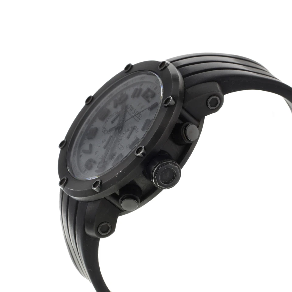 Reloj de cuarzo TW acero negro enchapado en PVD acero inoxidable cronógrafo para hombre TW129 Foto 2 de 3
