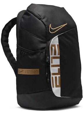 nike black gold backpack