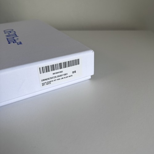 Off White Quote Bookish Keyring Card Wallet Black - Picture 11 of 13