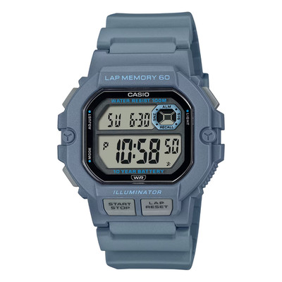 Casio WS-1400H-2AV, 60 Lap Memory Chronograph Watch, 3 Alarms, 10 Year Battery