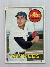 Joe Pepitone 1969 Topps Baseball High Number #589 New York Yankees EX