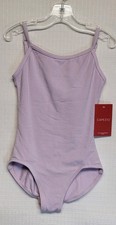 Capezio Camisole Leotard Adjustable Straps Lavender Scoop Neck V-back SZ IC 6-6X