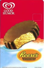 Good Humor Reese's Bar Ice Cream Truck Sticker RED  8"x5" FREE SHIPPING