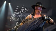 The Undertaker WWF WWE signed Pre Printed Autogramm 7x5 Foto Memorabilia 