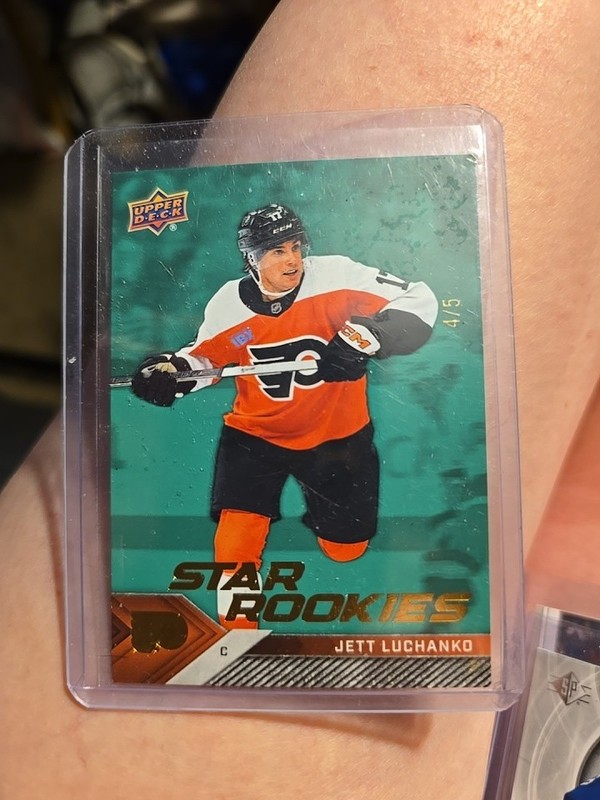 2024-25 Upper Deck Star Rookies Emerald SSP 3/5 - Jett Luchanko #16 (RC)