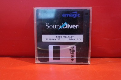 USED KORG emagic SoundDiver Korg Trinity Windows 95 Disk 1/1  DTC022 260122