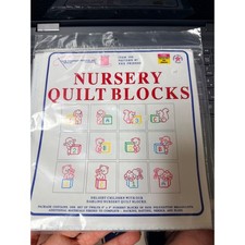 Jack Dempsey Nursery Quilt Blocks Stamped Embroidery Kit 300-7 XXX Friends 12pk