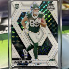 2025 Panini Mosaic White Prizm Mason Taylor 8/25 42nd Overall Pick In NFL Draft