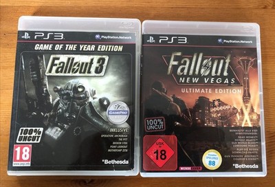 Fallout 3 Game of the Year Edition New Vegas Ultimate Edition PlayStation 3 PS3