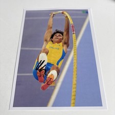 Armand Duplantis  Olympic Champion  Pole Vault Hand Signed 7x5  photo Autograph