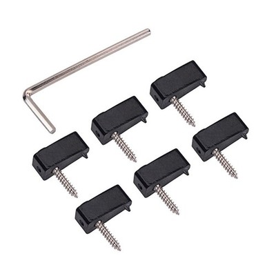 Headless Saitenmutternsatz Für E-Bass Mit Schraubenschlüssel, Schwarz
